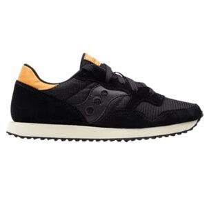 NEW Saucony Jazz Black & Tan Sneaker Trainer W Sz 7, M Sz 5 Eu 37.5